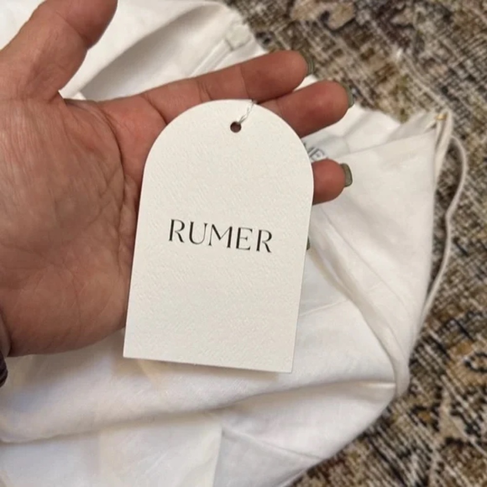 Rumer Byron Linen Jumpsuit In White size M NWOT - Picture 11 of 15